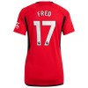 Officiële Voetbalshirt Manchester United Fred 17 Thuis 2023-24 - Dames